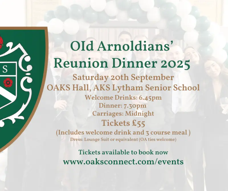 Old Arnoldians' Reunion Dinner 2025